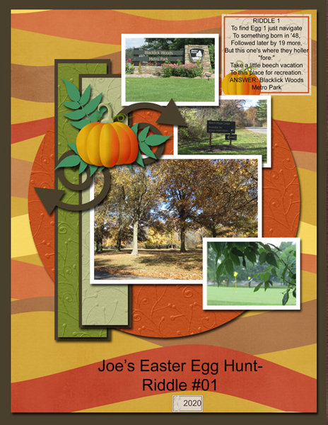 Joe's Easter Egg Hunt Riddle #01
