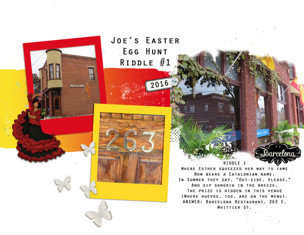 Joe's Easter Egg Hunt Riddle #1