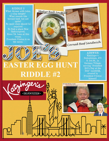 Joe's Easter Egg Hunt Riddle #2