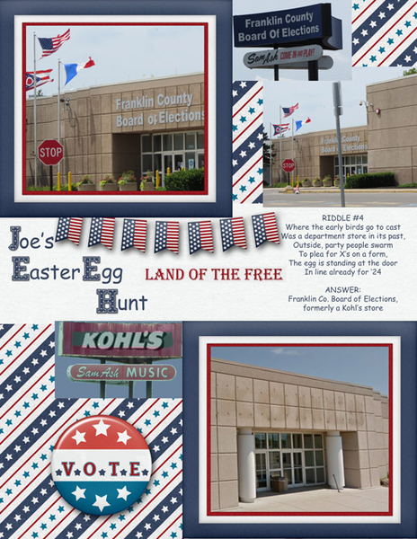 Joe's Easter Egg Hunt Riddle #4
