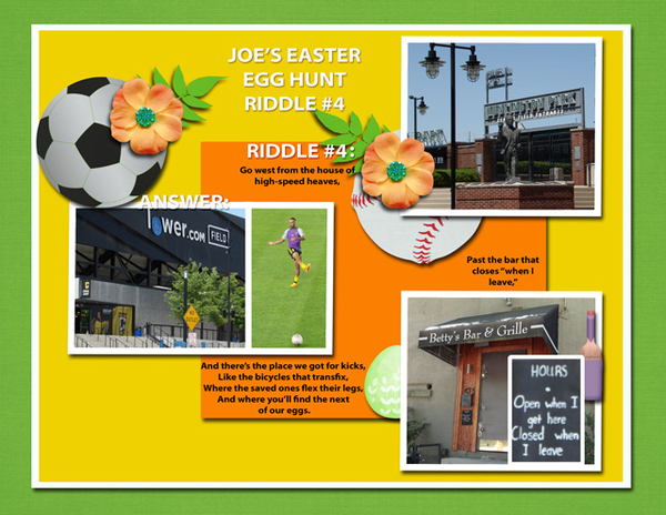 Joe's Easter Egg Hunt Riddle #4