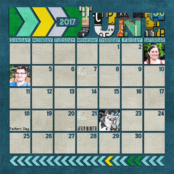 John's Calendar - June 2017