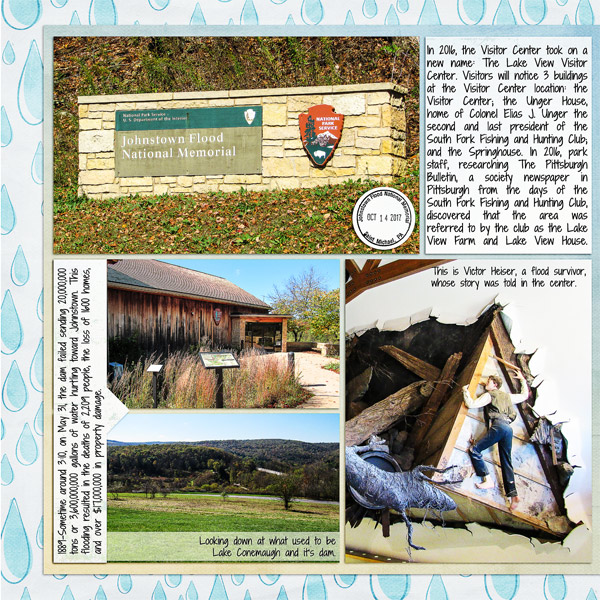 Johnstown Flood National Memorial, left