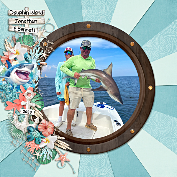 Jonathan and Bennett deep-sea fishing