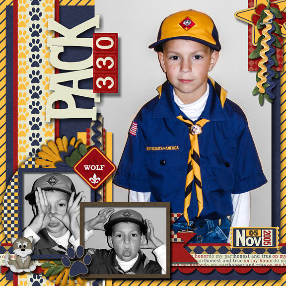 Josh in Cub Scout Uniform