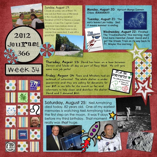 Journal 266, Week 34