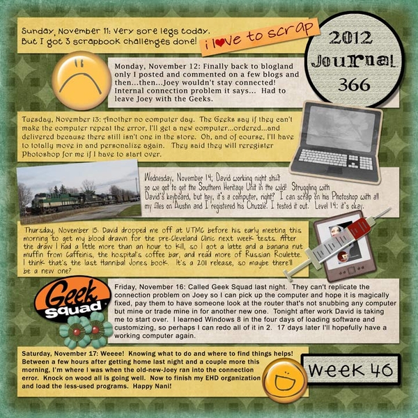 Journal 36, Week 46