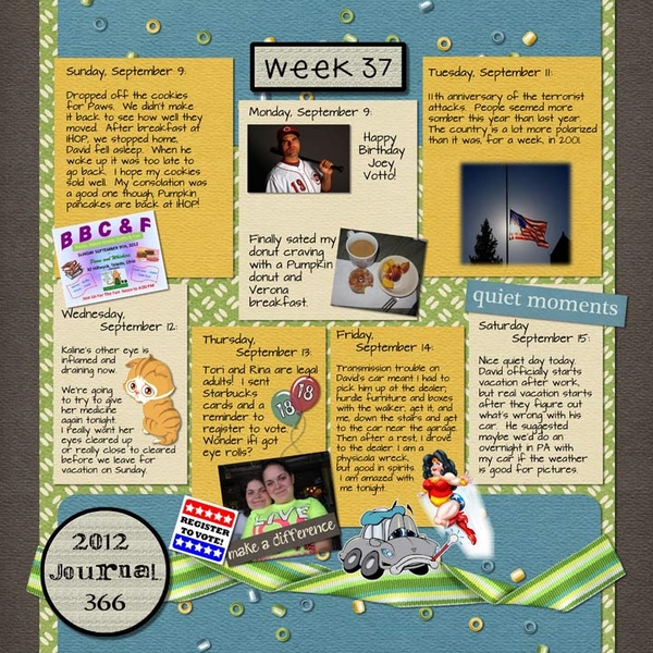 Journal 366, Week 37