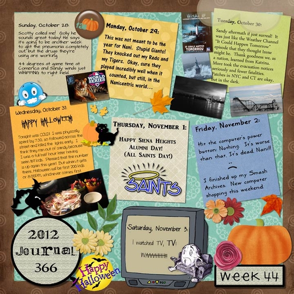 Journal 366, Week 44
