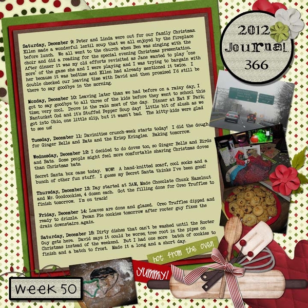 Journal 366. Week 50