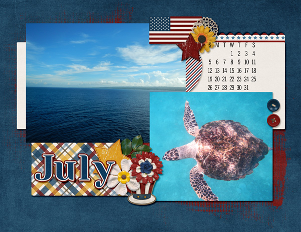 July 15 Calendar - April Designer Challenge