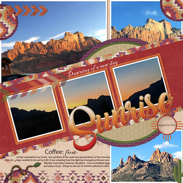 July 20 - Sunrise at Zion