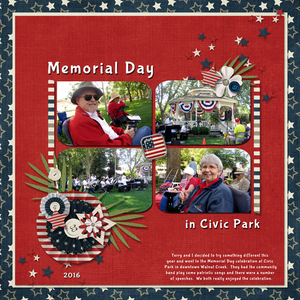 July 2016 - Color challenge - Memorial Day 2016