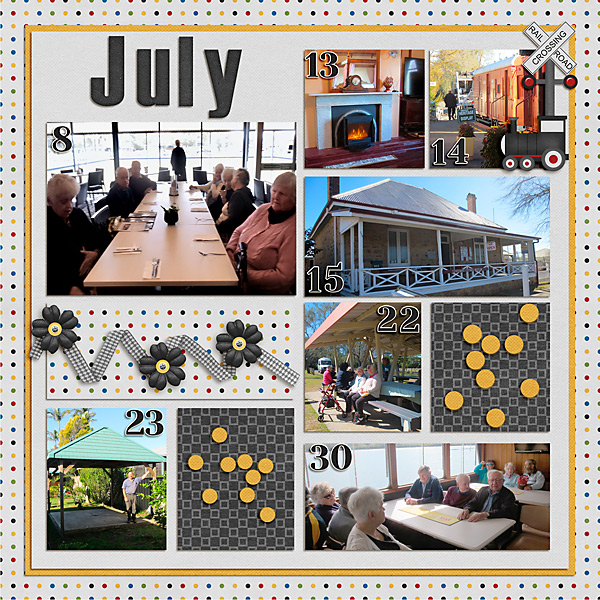 July 2019 Project Life page