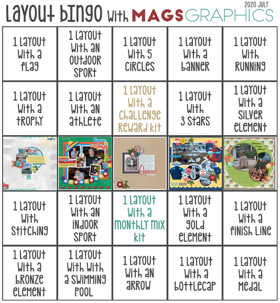 July 2020 Bingo Layout