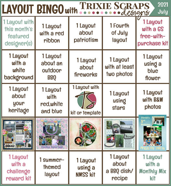 July 2021 Bingo