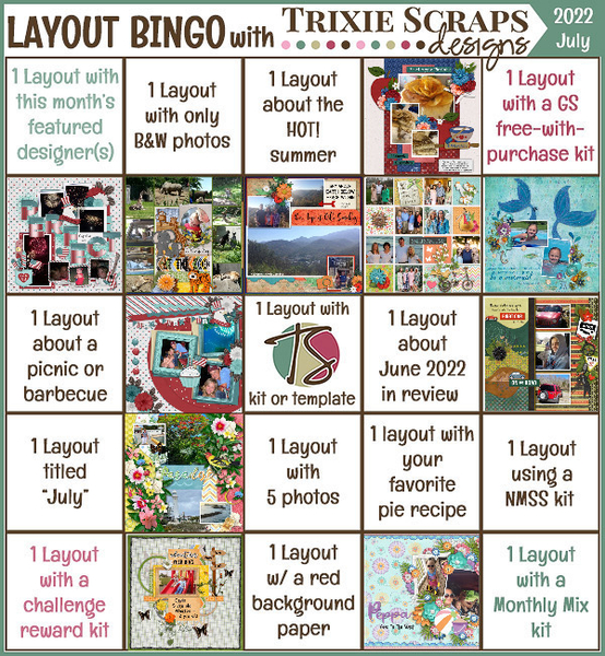 July 2022 Bingo