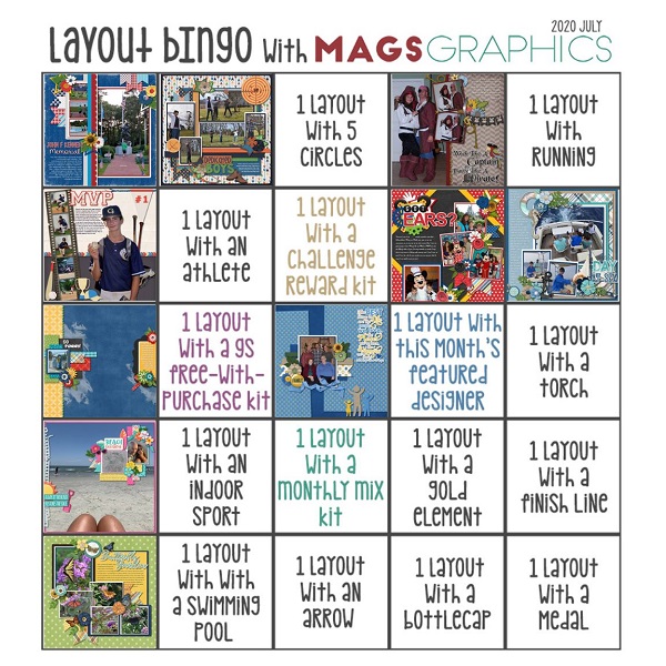 July Bingo Card