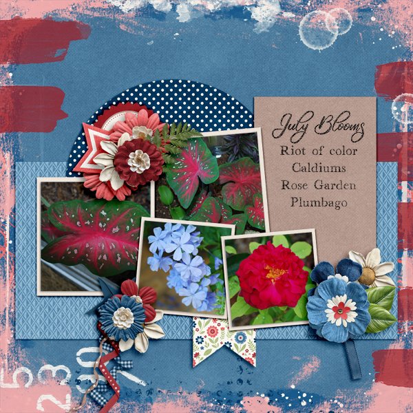 July Blooms page 1