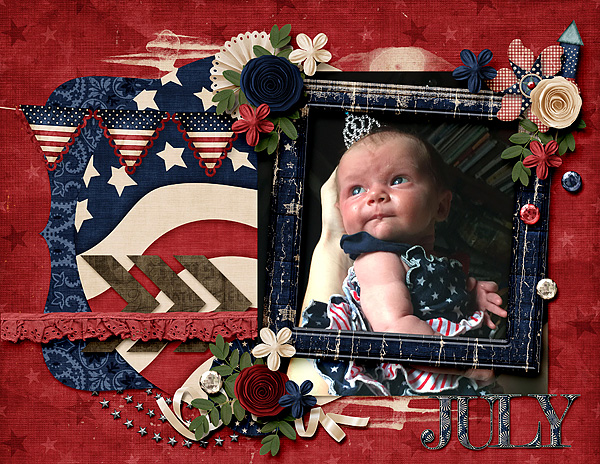 July Calendar Topper