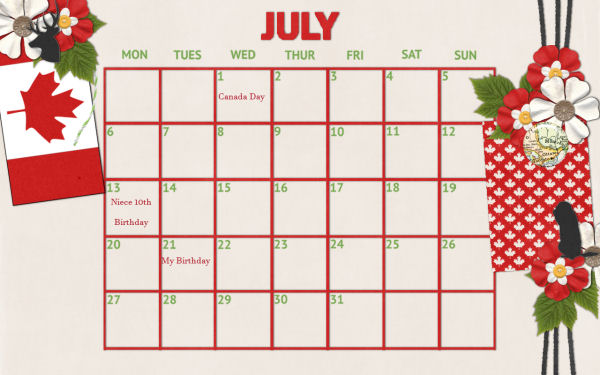July Desktop