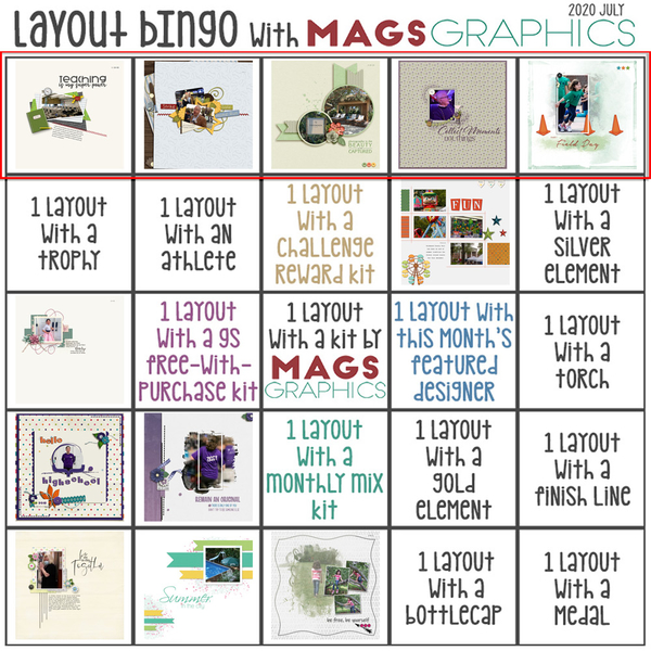 July Layout Bingo