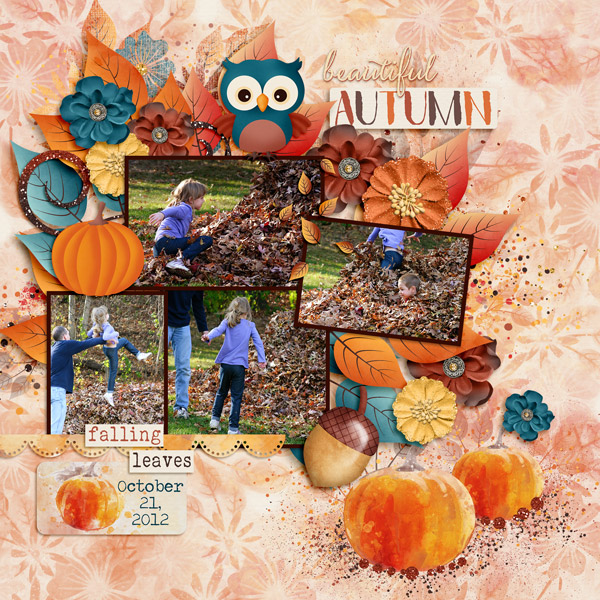 Jumping in the leaf pile