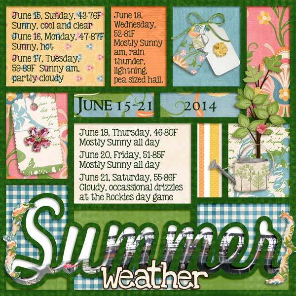 June 15-21, 2014 Weather