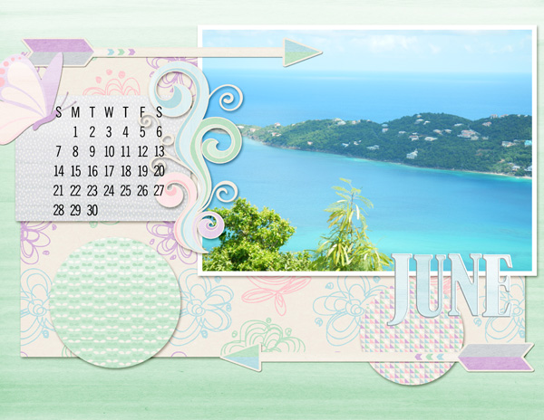 June 15 Calendar - April Color Challenge