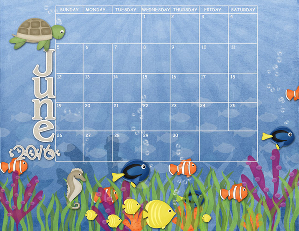 June 2016 Calendar