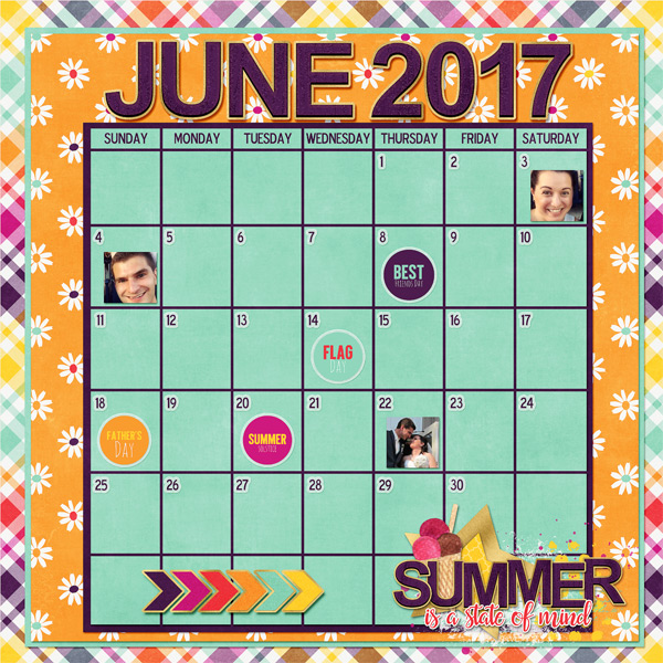 June 2017 Calendar