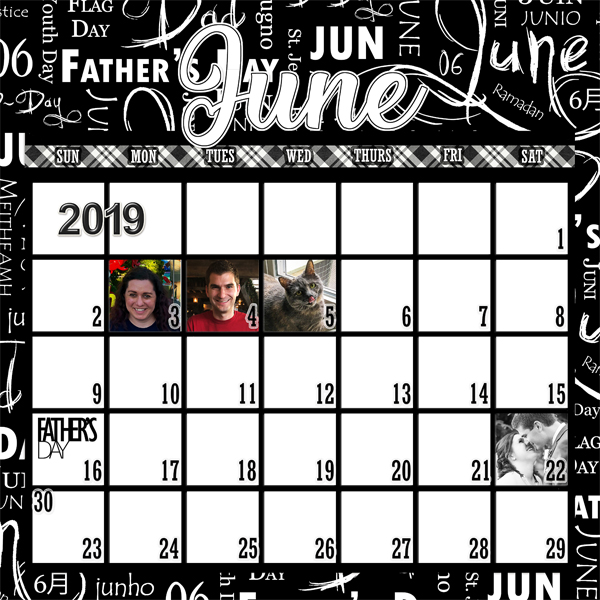 June 2019 Calendar