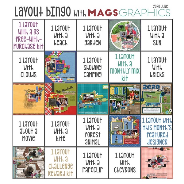 June 2020 Bingo Card