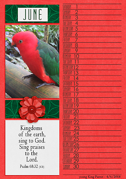 June 2024 Calendar page