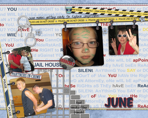 June Calendar topper