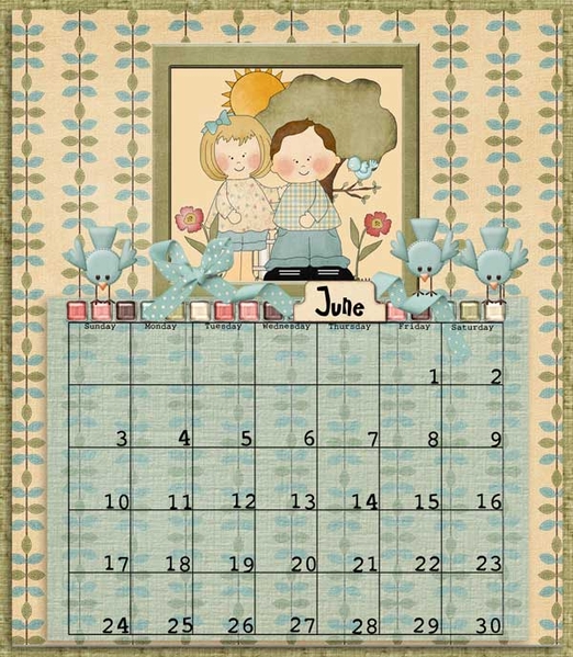June CD calendar