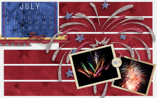 June desktop for July