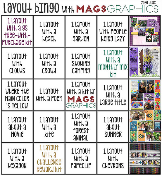 June Layout Bingo