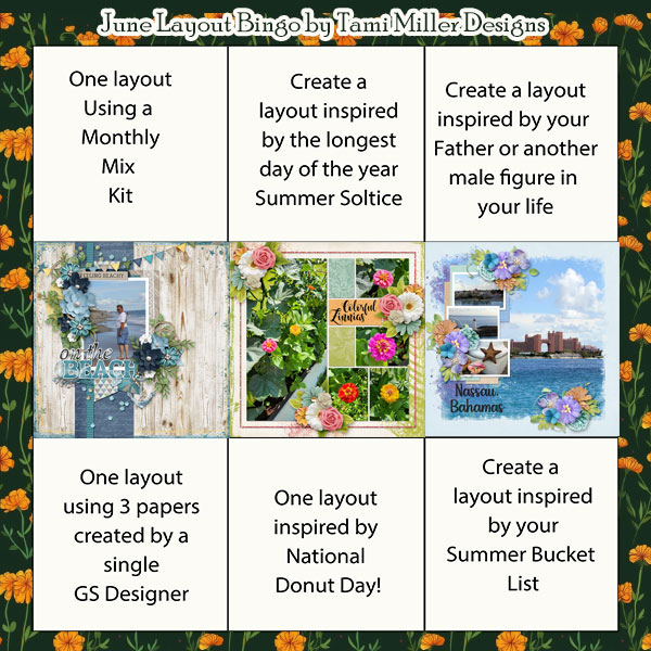 June Layout Bingo