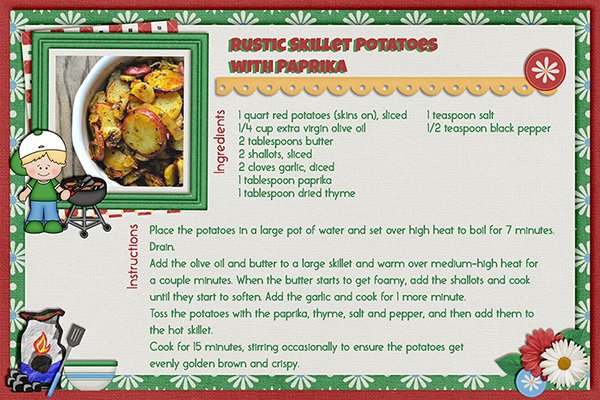 June Recipe Card