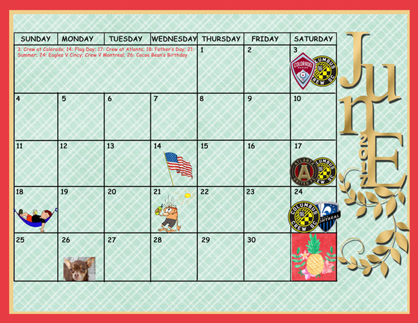 June Sum-Up Calendar