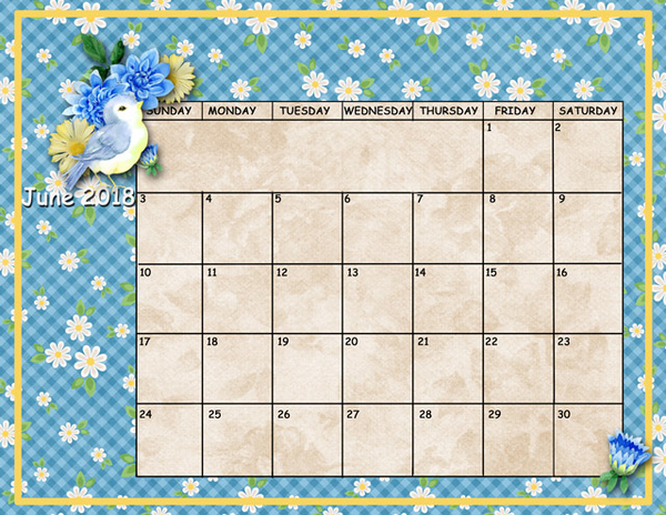 June Sum-Up Calendar