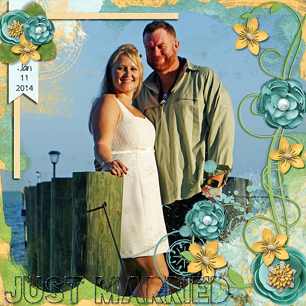 Just Married Jeni and Red