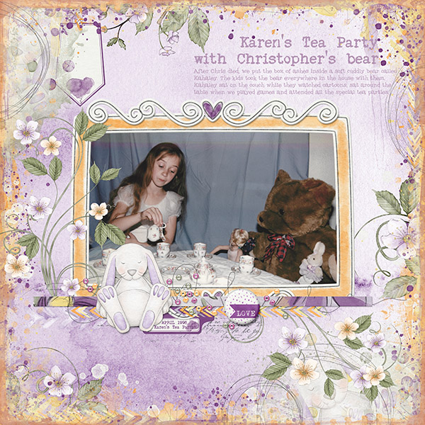 Karen's Tea Party with Christopher's Bear