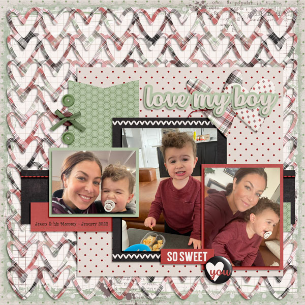 Katie + Jaxon (grandson) 1.2022