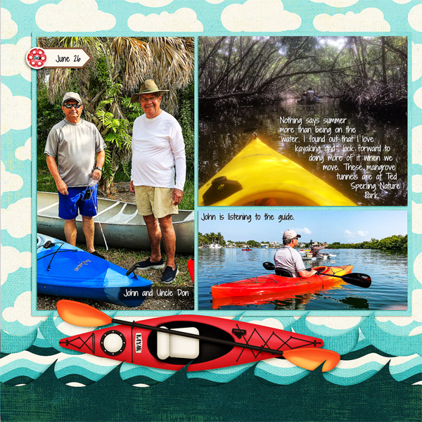 Kayaking, left side