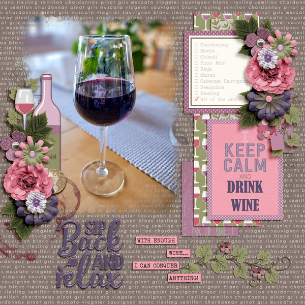 Keep calm and drink wine