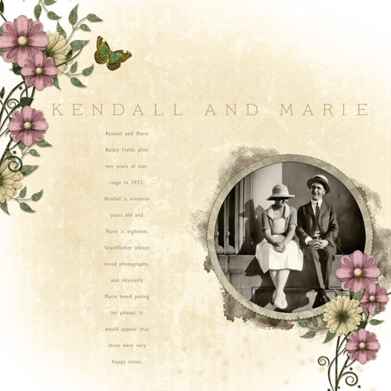 KENDALL AND MARIE 1923