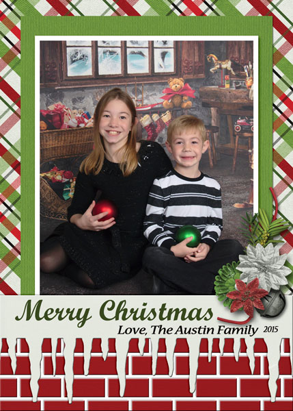 kids Christmas card 2015