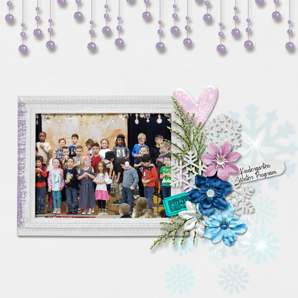 Kindergarten winter program right side